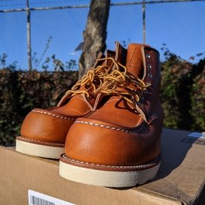 Red Wing Moc Toe Boots - Size 9 Wide